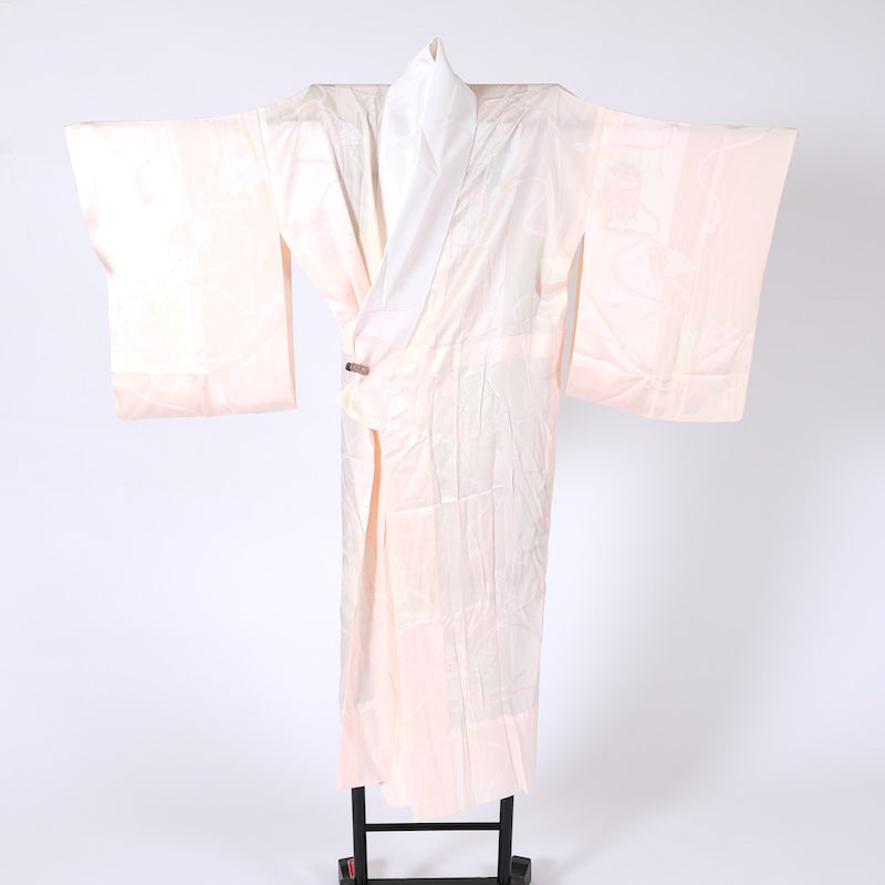 M-sizeWear under the kimono undershirt used(Nagazyuban)    silk/A193