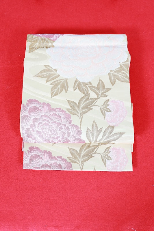 Japanese used sash belt (Nagoya-obi) polyester  /B1271