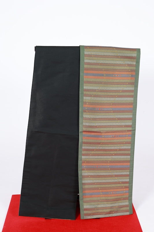 Japanese used sash belt (Nagoya-obi) polyester  /B1284