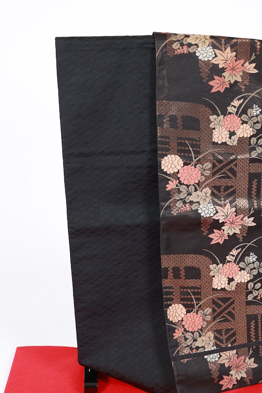 Japanese used sash belt (Nagoya-obi) polyester  /B1283