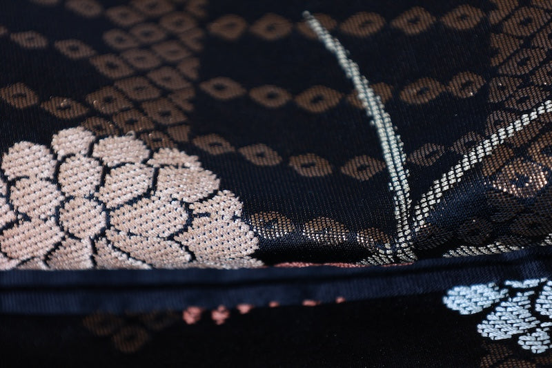 Japanese used sash belt (Nagoya-obi) polyester  /B1283