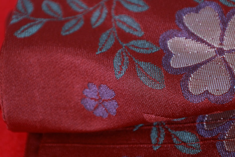 Japanese used sash belt (Nagoya-obi) polyester  /B1267