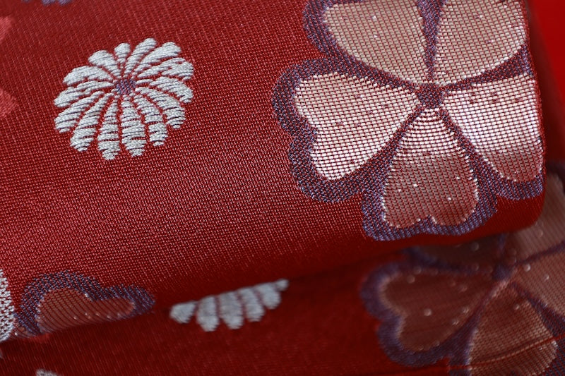 Japanese used sash belt (Nagoya-obi) polyester  /B1267