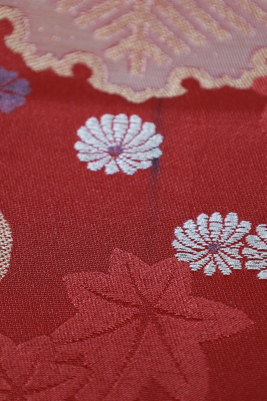 Japanese used sash belt (Nagoya-obi) polyester  /B1267