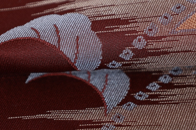 Japanese used sash belt (Nagoya-obi) polyester  /B1266