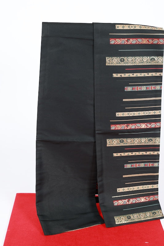 Japanese used sash belt (Nagoya-obi) polyester  /B1265