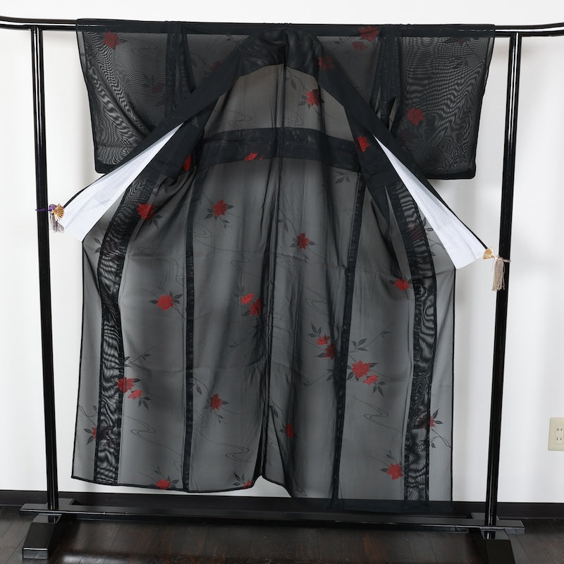 Japanese kimono used <Komon> Msize  silk 100% /T265
