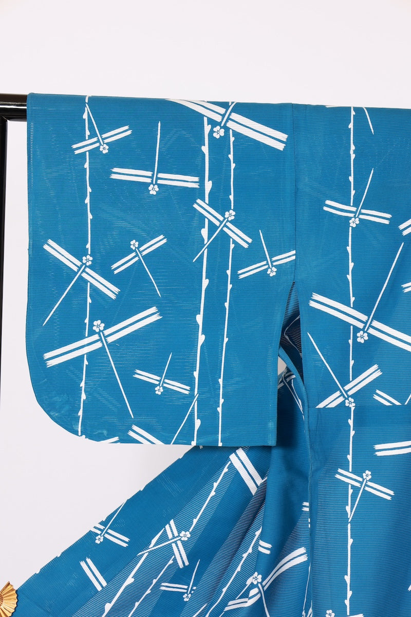 Japanese yukata used  L-size  cotton /B642