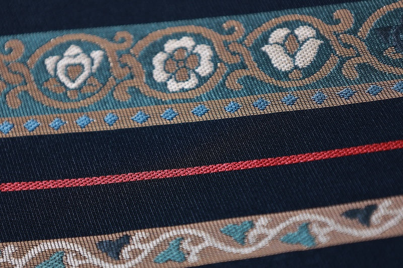 Japanese used sash belt (Nagoya-obi) polyester  /B1265