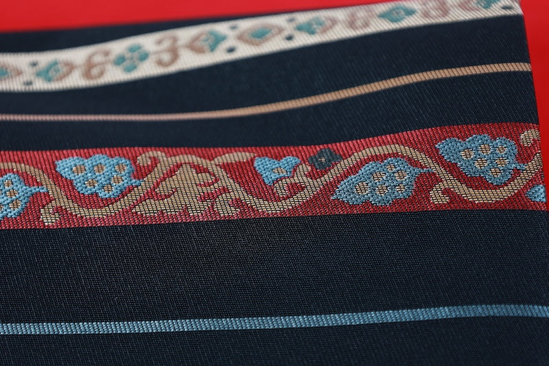 Japanese used sash belt (Nagoya-obi) polyester  /B1265