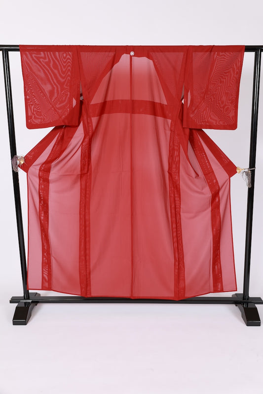 Japanese kimono used <iromuzi> Msize  polyester /B641