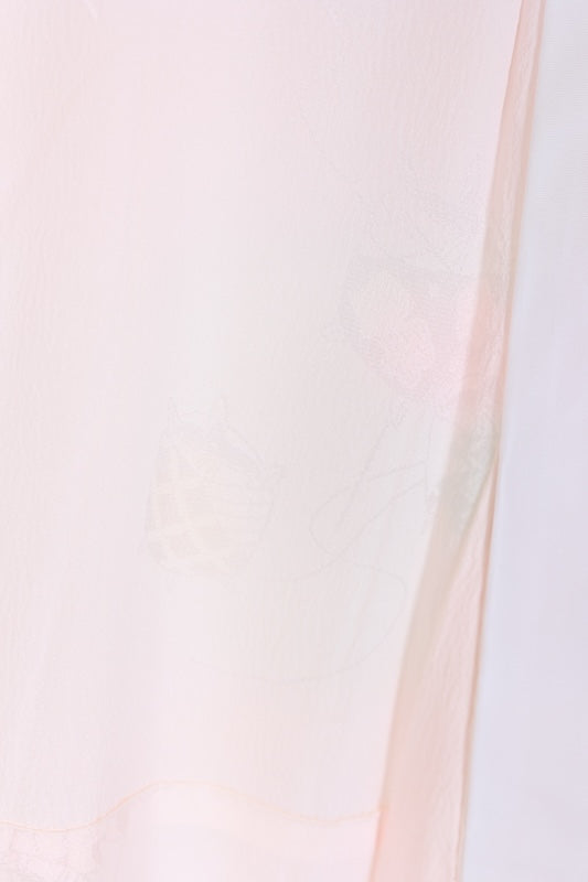 Japanese kimono’s underwear used <Nagazyuban>   silk 100% /B1303