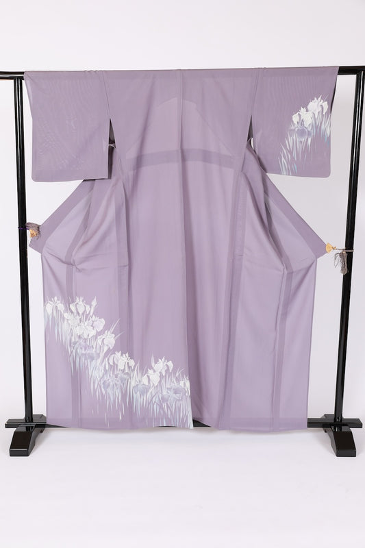 Japanese kimono used <ysukesage> Lsize  silk 100% /B637