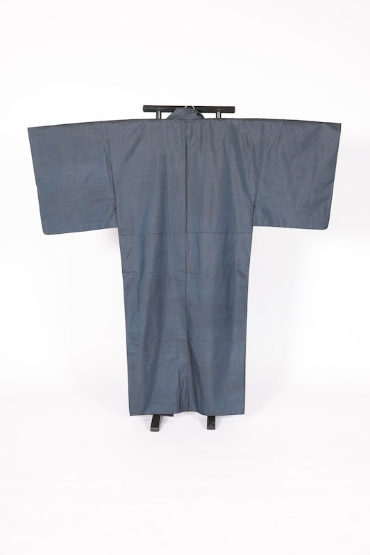 Japanese Men's kimono,haori、nagajyuban, 3piece set used  L-size  silk 100% /B1294