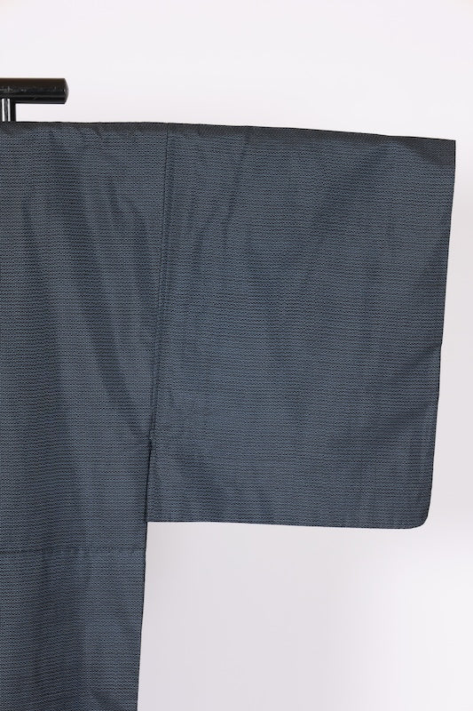 Japanese Men's kimono,haori、nagajyuban, 3piece set used  L-size  silk 100% /B1294