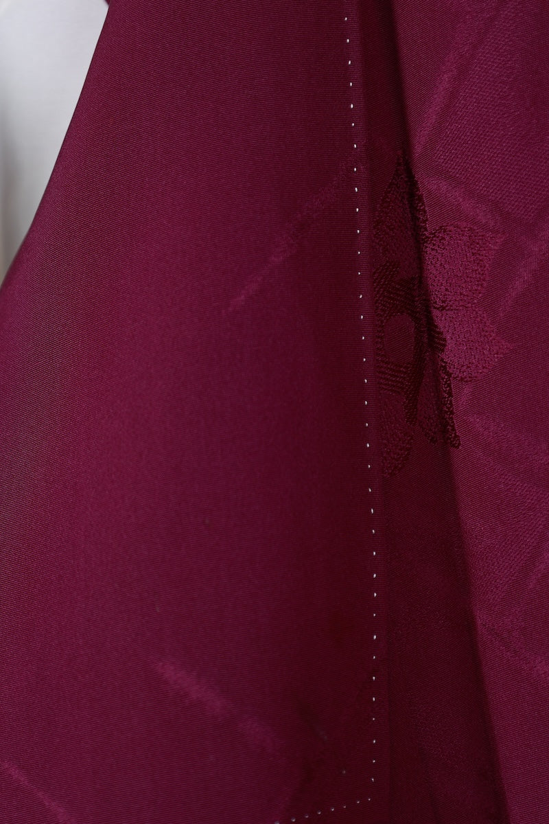 Japanese kimono used <Iromuzi> Msize  silk 100% /B632