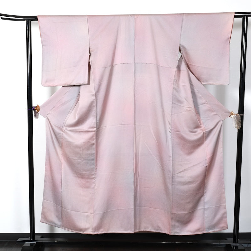 Japanese kimono used <Iromuzi> Msize  silk 100% /T290
