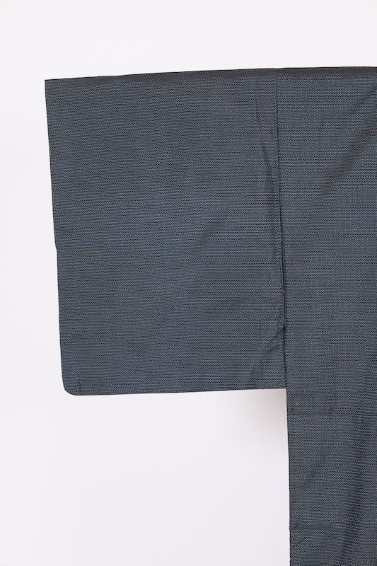 Japanese Men's kimono,haori、nagajyuban, 3piece set used  L-size  silk 100% /B1294