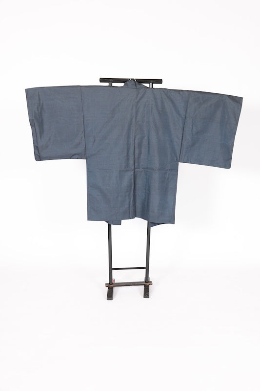 Japanese Men's kimono,haori、nagajyuban, 3piece set used  L-size  silk 100% /B1294