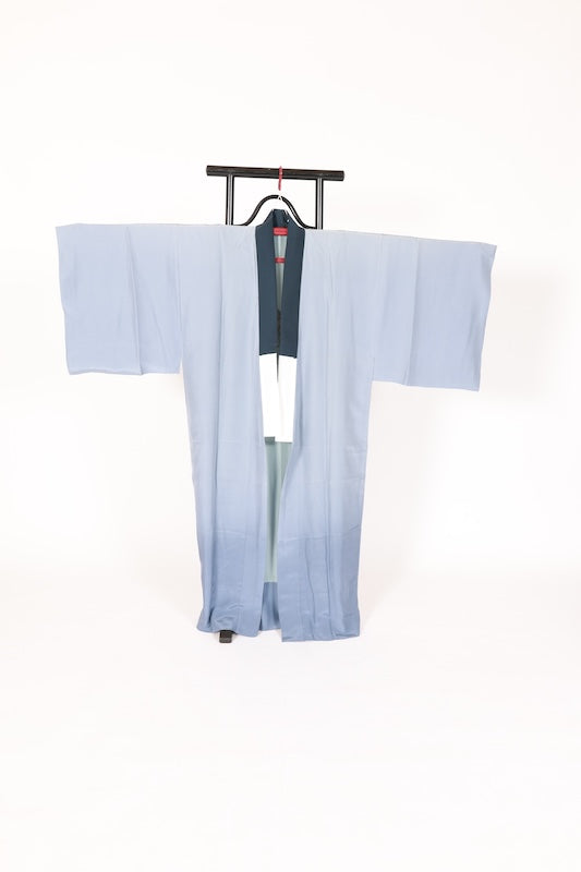 Japanese Men's kimono,haori ,nagajyuban,3piece set used  L-size  silk 100% /B1292