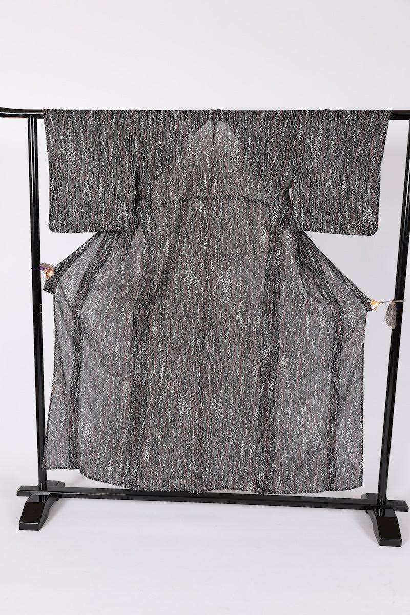 Japanese kimono used <Komon> Msize  polyester /B630