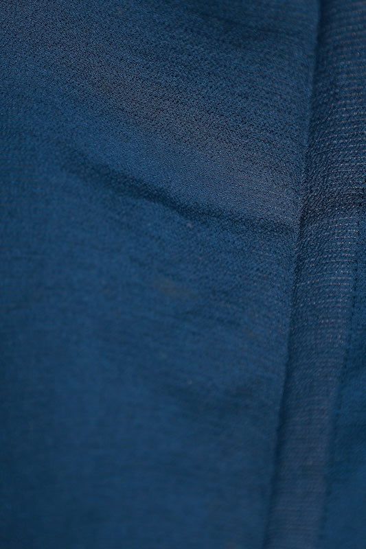 Summer Edo Komon used (small patterned kimono fabric), Ro-chirimen (crepe silk), shades of indigo, sarasa (printed pattern), L178