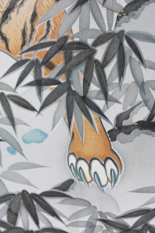 Japanese Men's kimono,haori ,nagajyuban,3piece set used  L-size  silk 100% /B1292