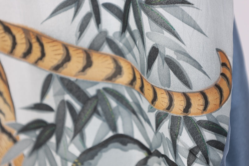 Japanese Men's kimono,haori ,nagajyuban,3piece set used  L-size  silk 100% /B1292