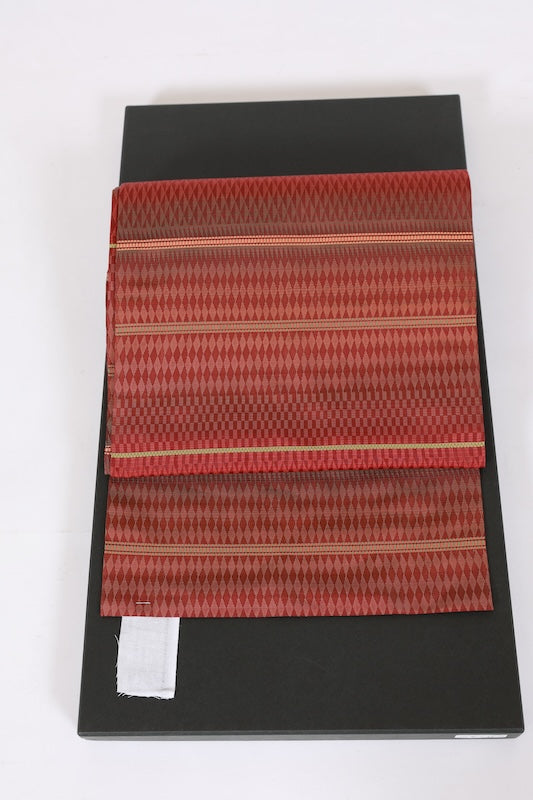 Japanese used sash belt (Nagoya-obi) polyester  /B1274