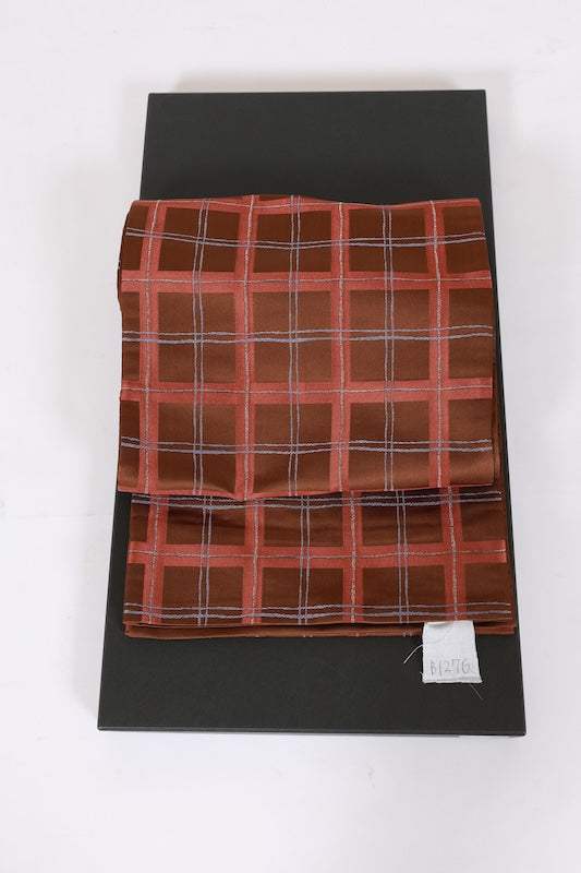 Japanese used sash belt (Nagoya-obi) polyester  /B1276