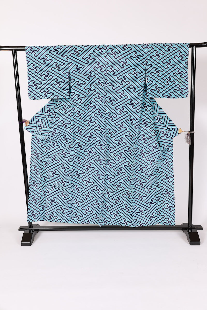 Japanese yukata used  Msize  cotton 100% /B627