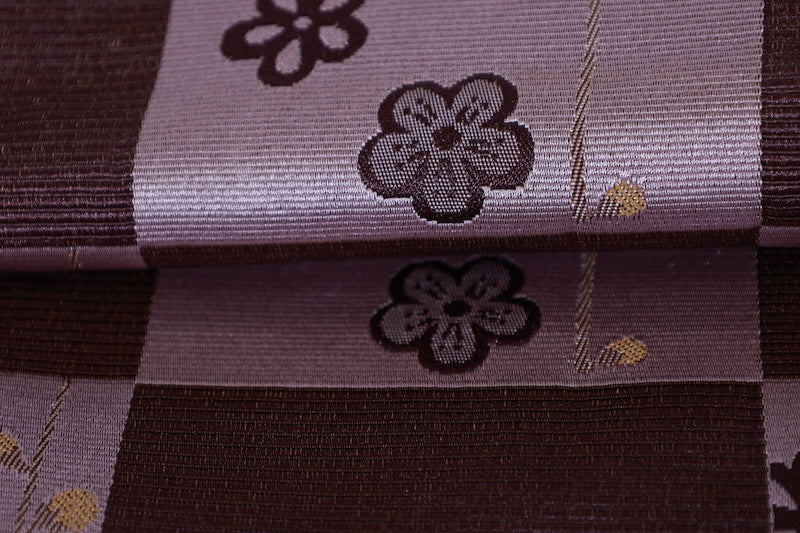 Japanese used sash belt (Nagoya-obi) polyester  /B1282