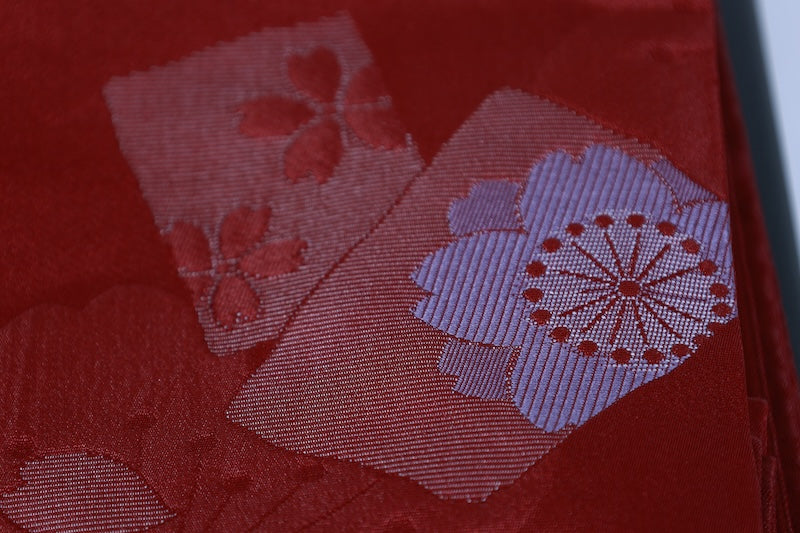 Japanese used sash belt (Nagoya-obi) polyester  /B1268