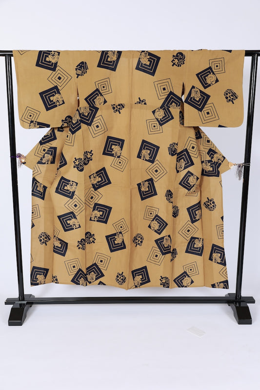 Japanese yukata used  Msize cotton 100% /B625