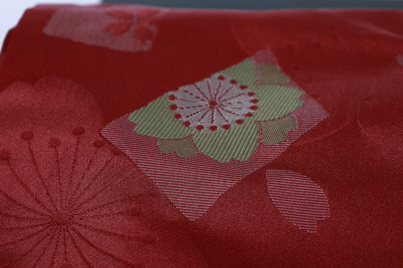 Japanese used sash belt (Nagoya-obi) polyester  /B1268