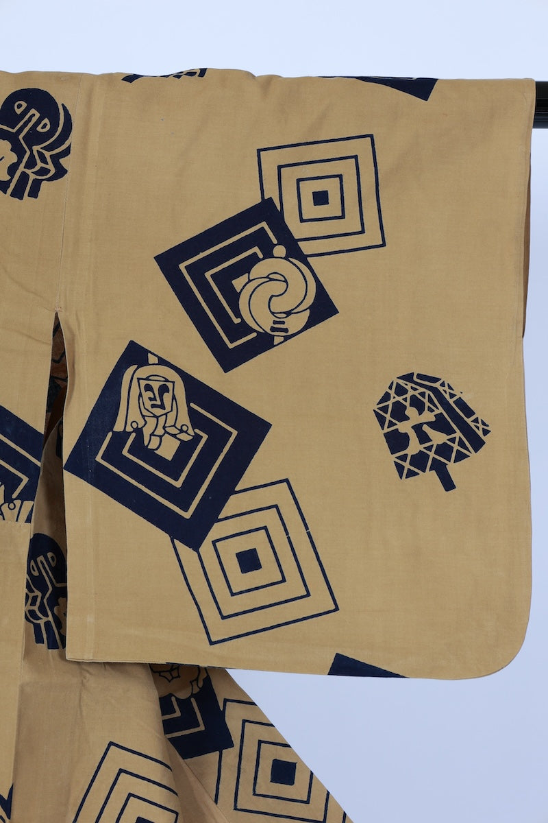 Japanese yukata used  Msize cotton 100% /B625