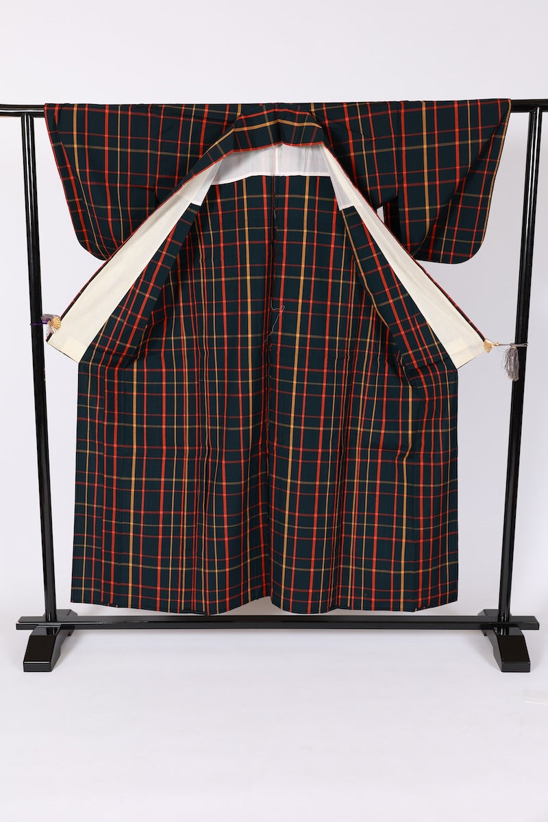 Japanese kimono used <komon> Msize  wool /B621