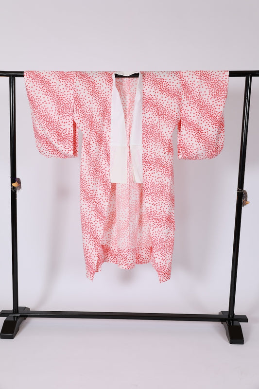 Wear under the kimono undershirt　used(Nagazyuban)   M-size tetoron/ B647