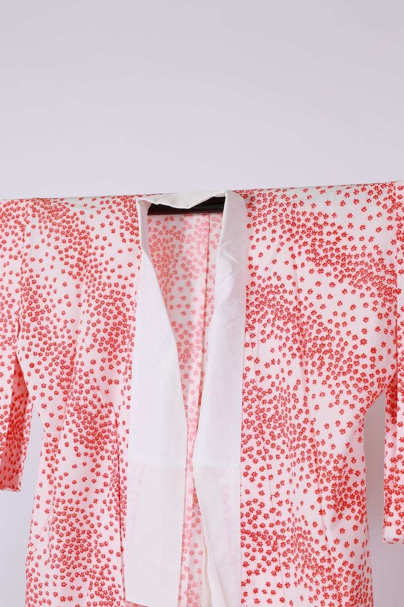 Wear under the kimono undershirt　used(Nagazyuban)   M-size tetoron/ B647