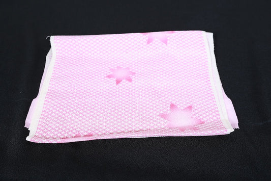 Obi-age (obi decration) pink white pre-owned /P23