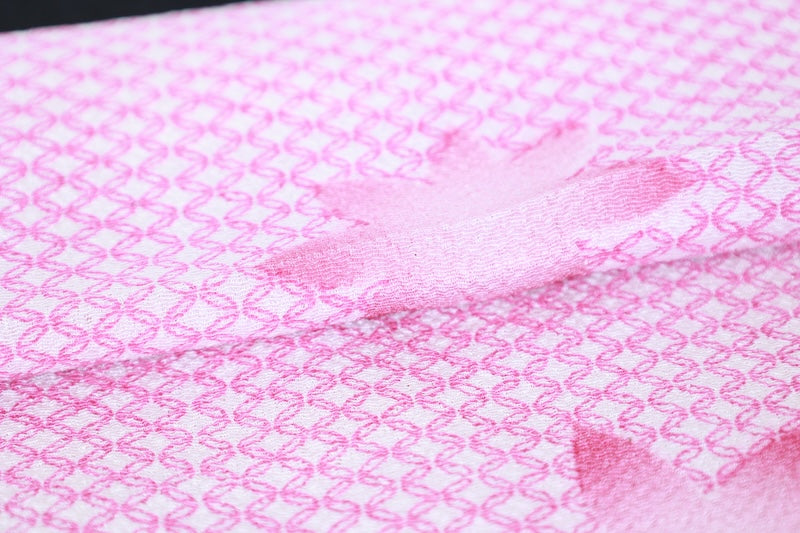 Obi-age (obi decration) pink white pre-owned /P23