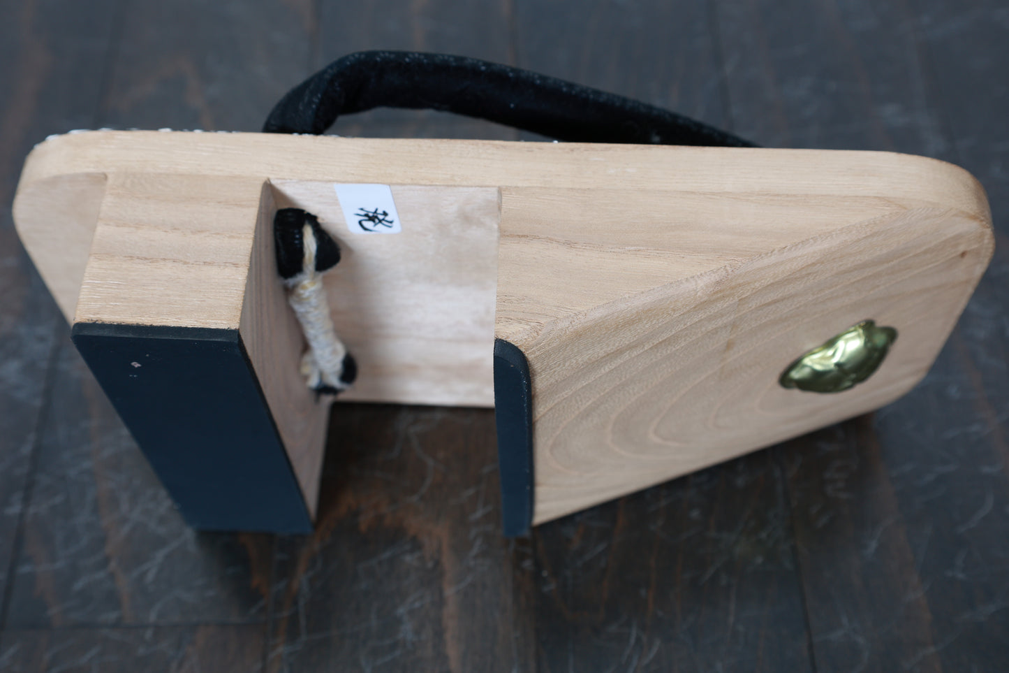 New Geta (Japanese clogs) by Shujiro Takeda, Leopard print, Black and White, Paulownia wood, SSS1