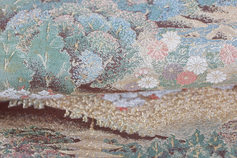 Japanese used sash belt (Hukuro-obi) 100% silk  /B626