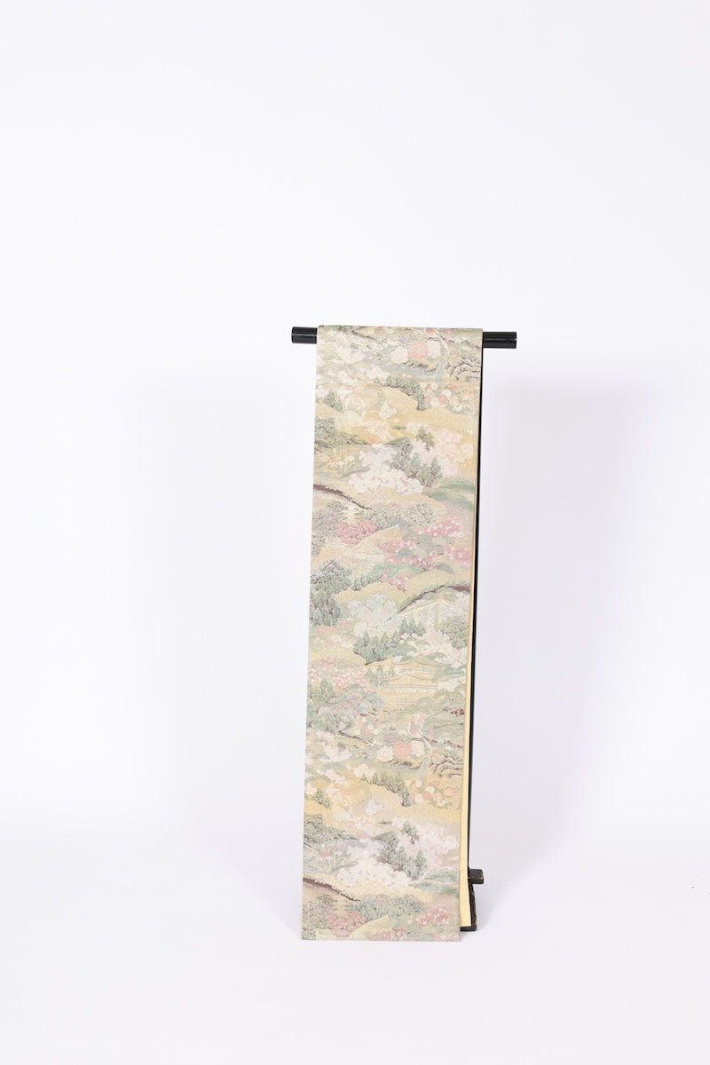 Japanese used sash belt (Hukuro-obi) 100% silk  /B626