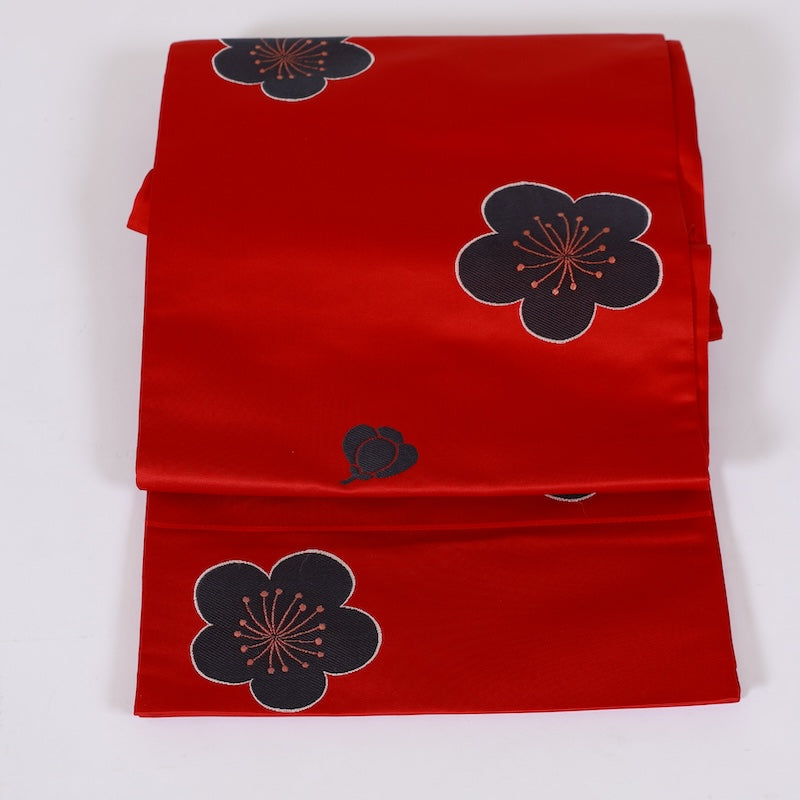 Japanese kimono used sash belt(Hukuroobi)100%silk A254