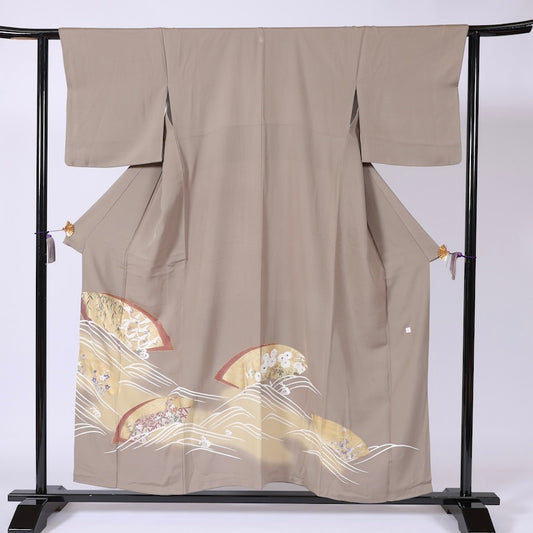Japanese kimono  (Irotome) M-size 100% silk  / B11