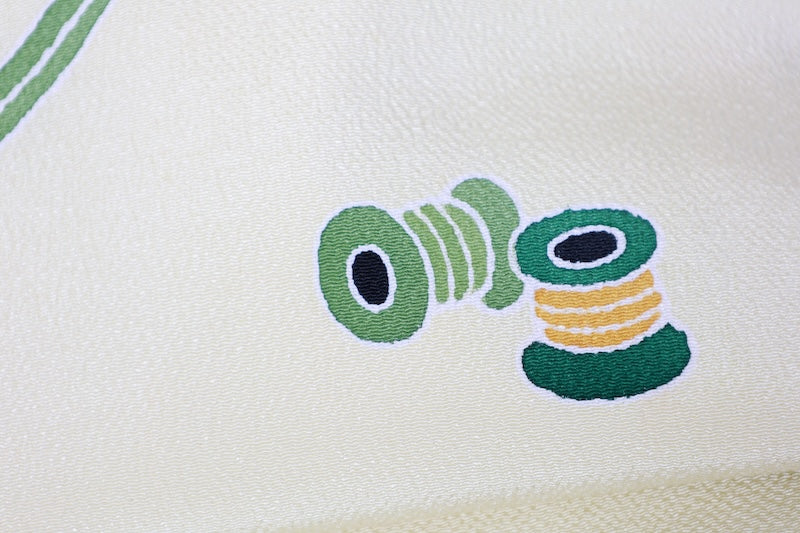 Nagoya-obi sash belt light green pre-owned /P32