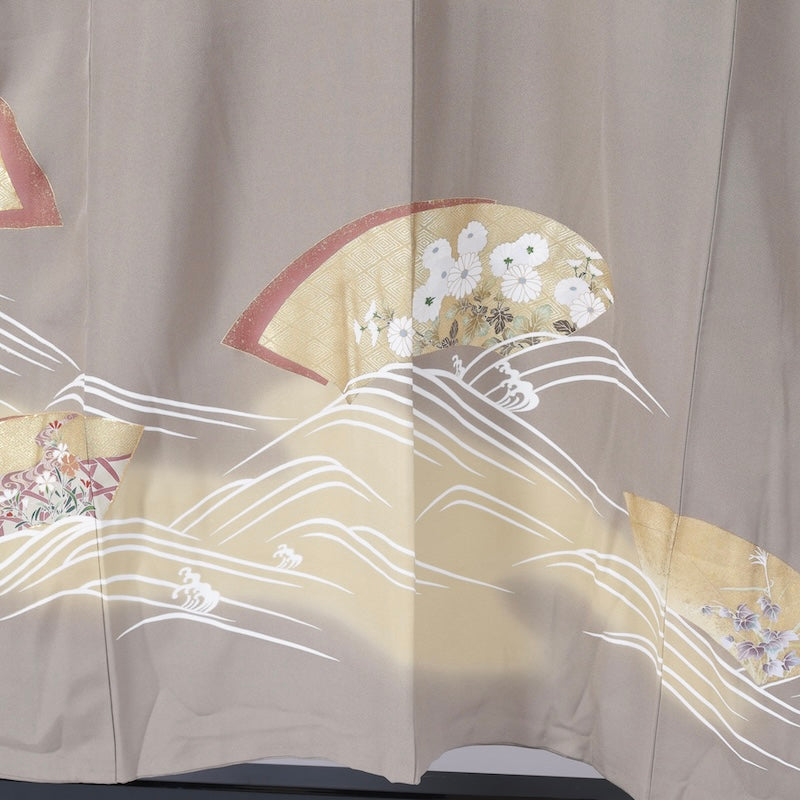 Japanese kimono  (Irotome) M-size 100% silk  / B11