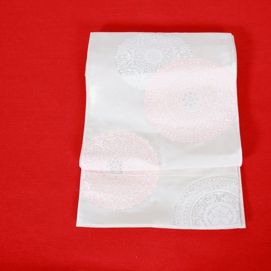 Japanese kimono used sash belt (hukuro-obi) 100% silk  /  T292