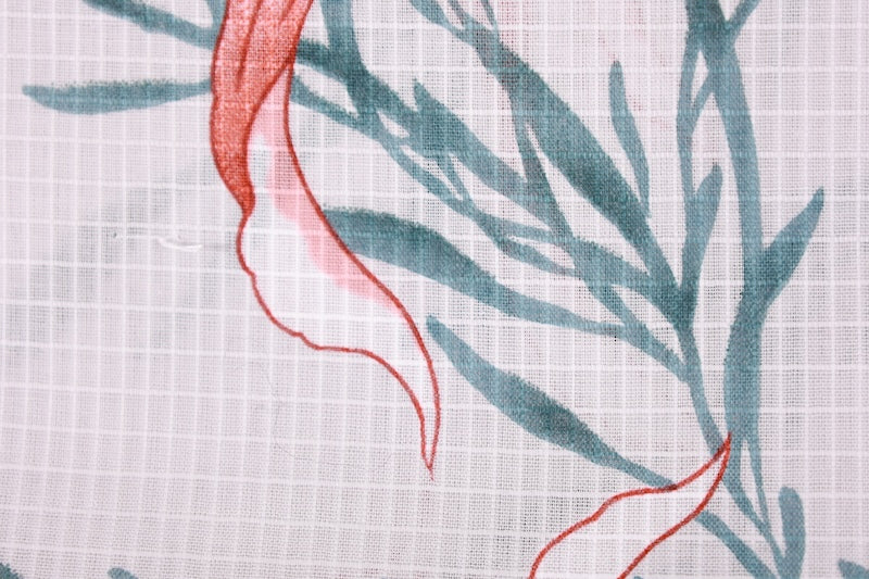 New Yukata Fabric Roll - Goldfish Pattern - Hand-dyed - Cotton Koubai - AS5